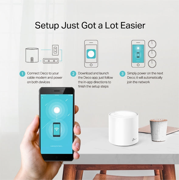 TP-Link Deco X20 (3-pack) | AX1800 Whole Home Wi-Fi 6