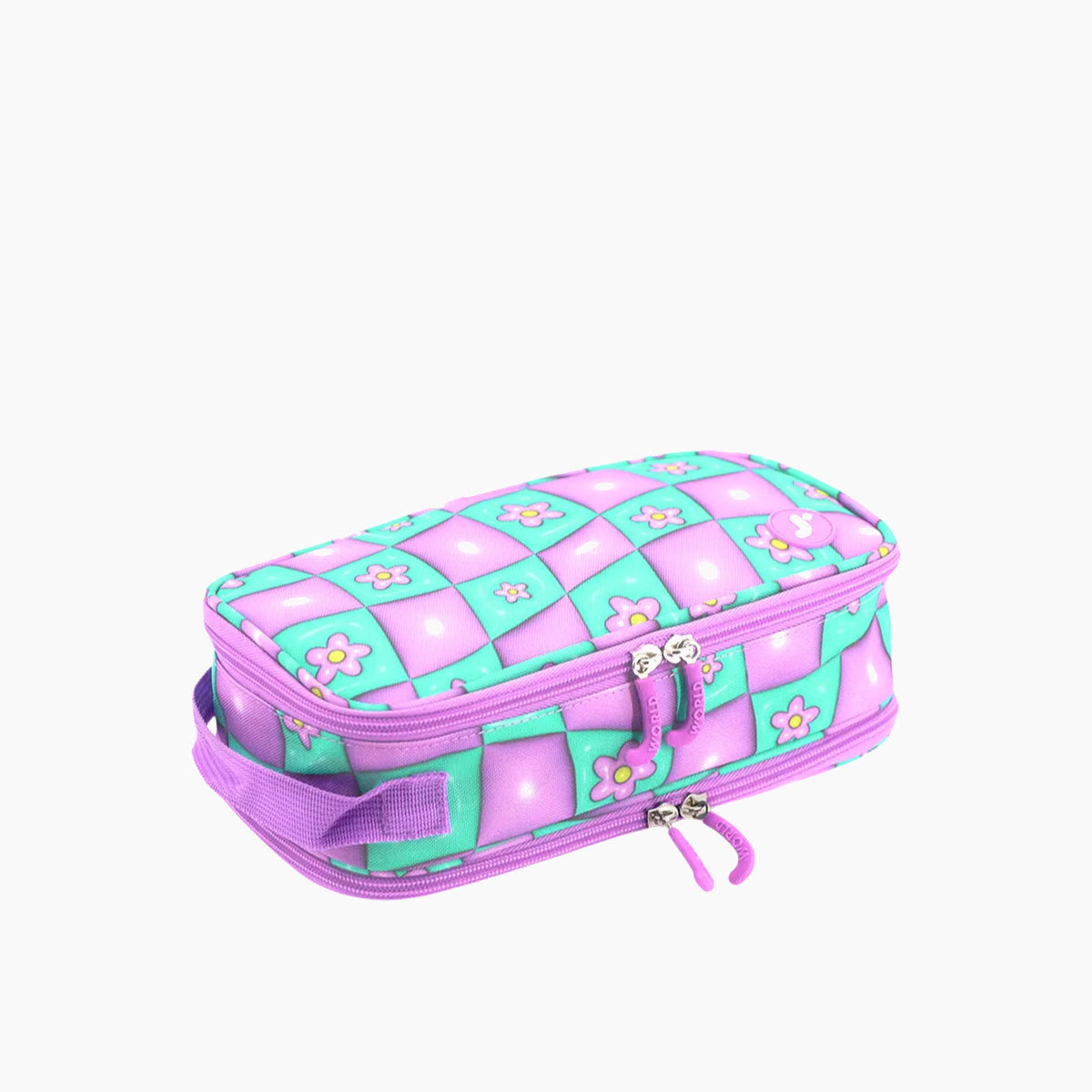 J World Doodle Pencil Case with Handle Strap
