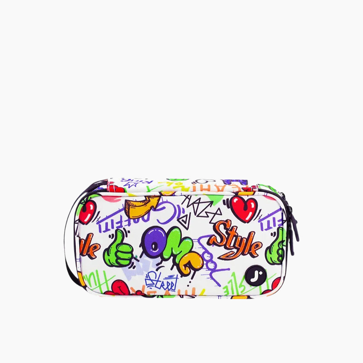 J World Doodle Pencil Case with Handle Strap