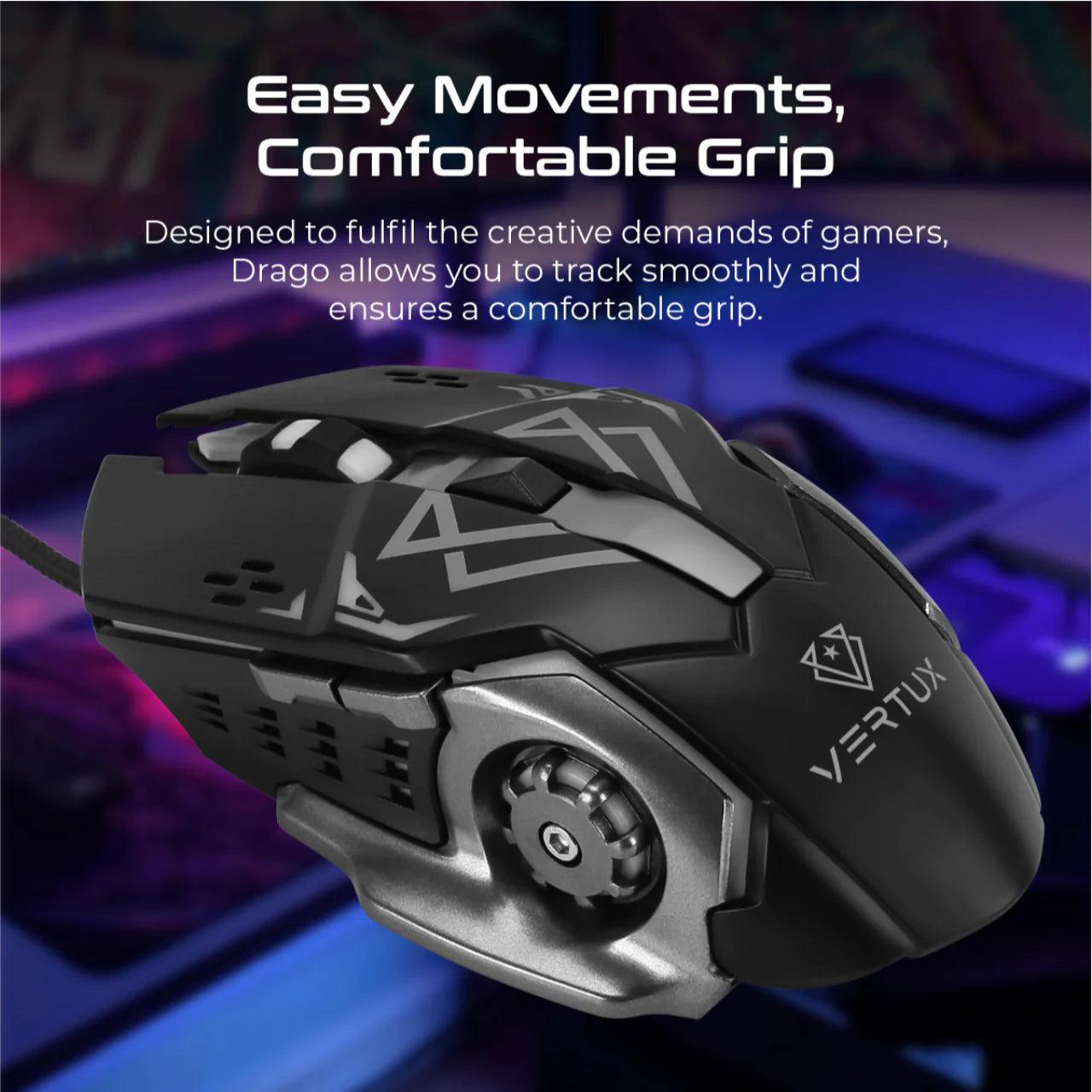 vertux drago tracking gaming mouse