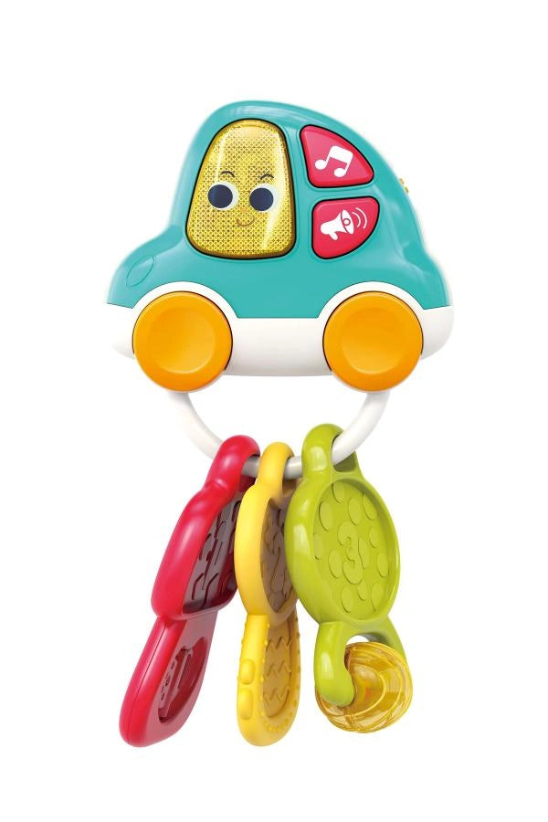 Hola Musical Car Keychain - Interactive Baby Toy with Lights & Sounds