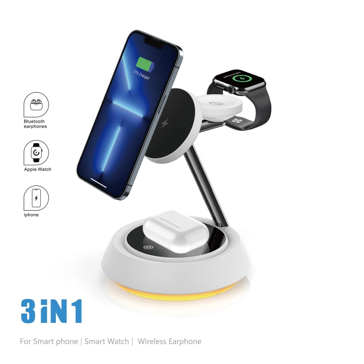 WIWU Jazz Series 15W 3 in 1 Magnetic Desktop Wireless Charger