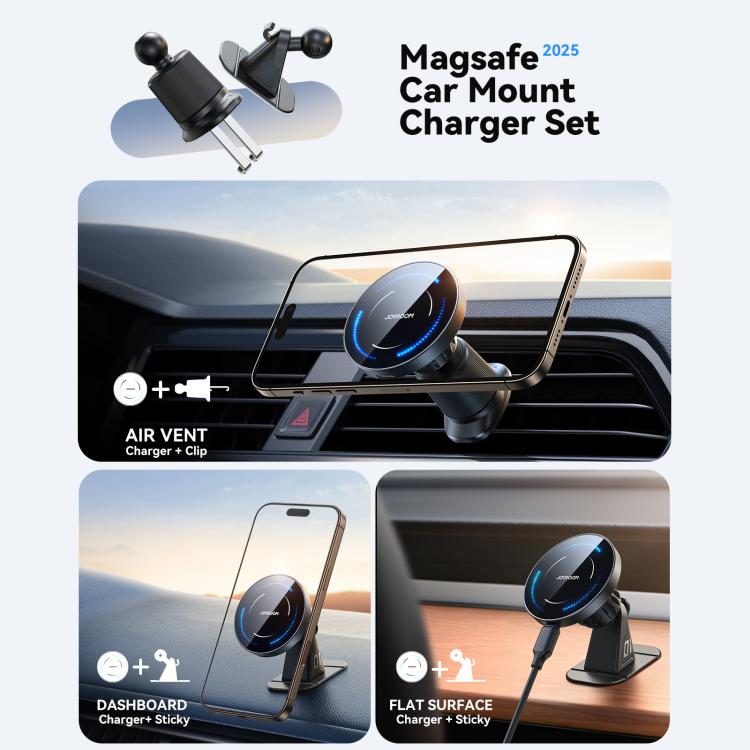 JOYROOM JR-ZS502 Magnetic Wireless Car Holder – 15W