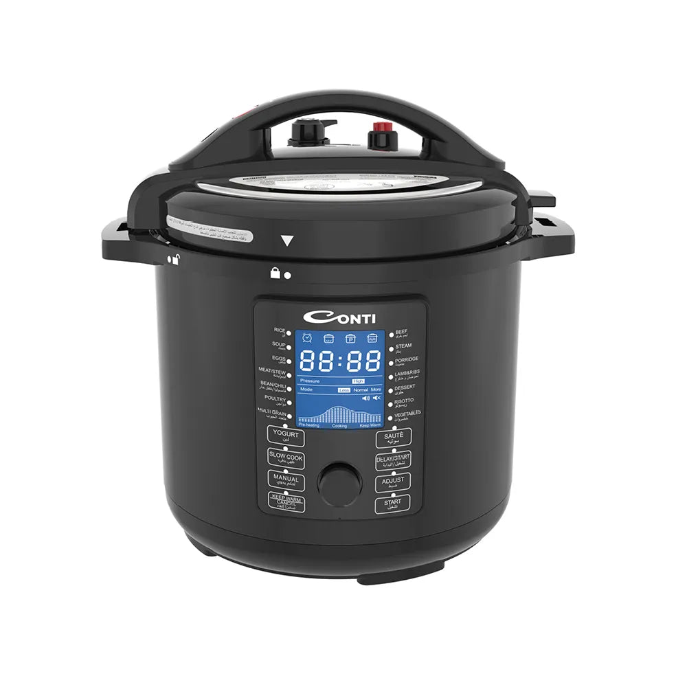 Conti 12L Electric Pressure Cooker - 15 Programs | 1600W Power