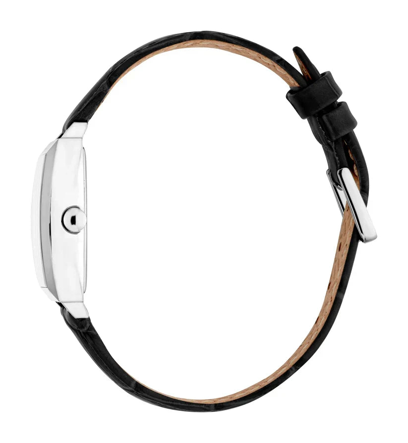 ESPRIT ES1L566L0015 BLACK LEATHER BAND WHITE DIAL FOR WOMEN