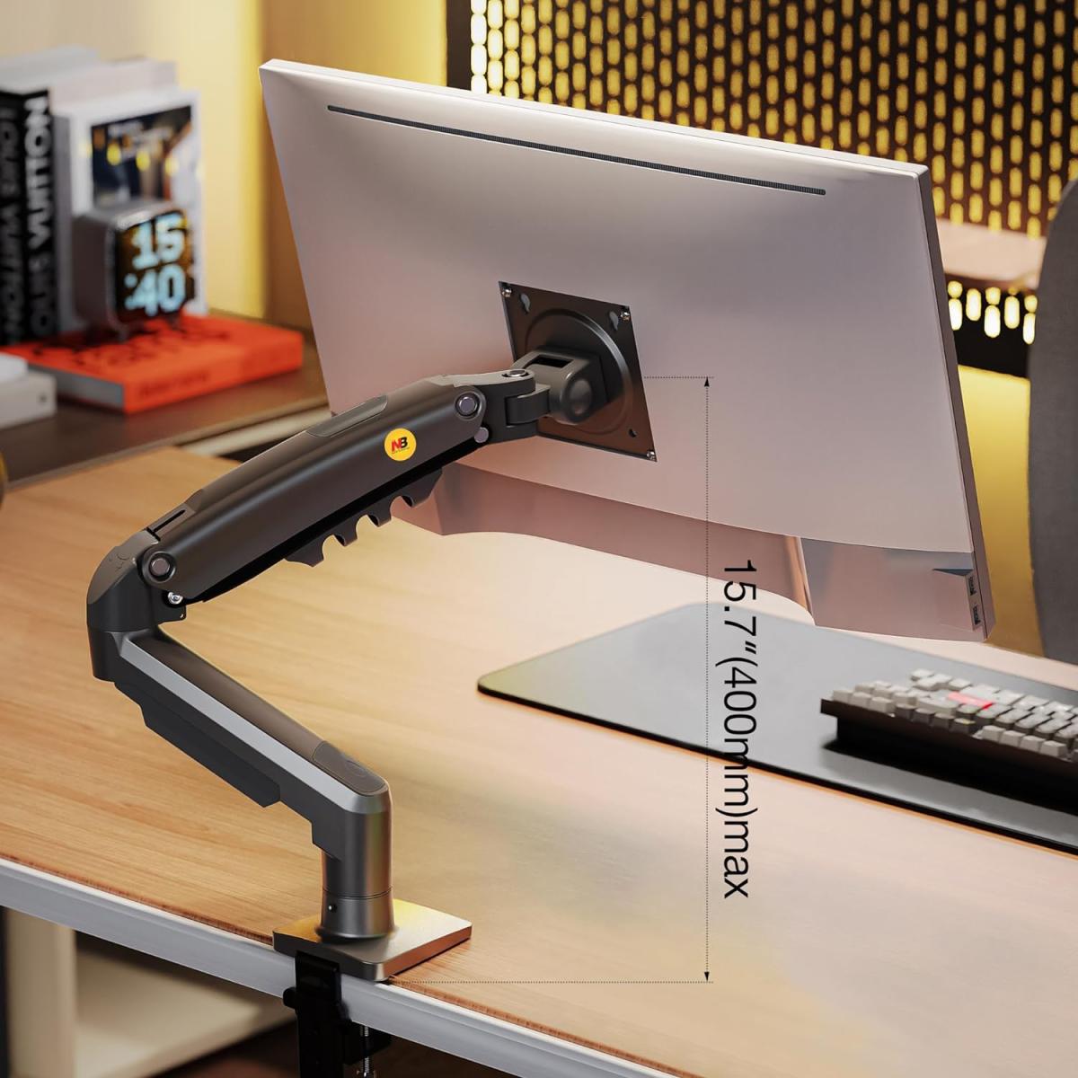 North Bayou (NB F80) Single Monitor Arm 17-30" 2-9kg VESA