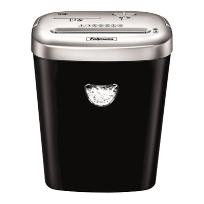 آلة تقطيع الورق Fellowes Powershred Cross Cut Shreds 10 ورقات - أسود