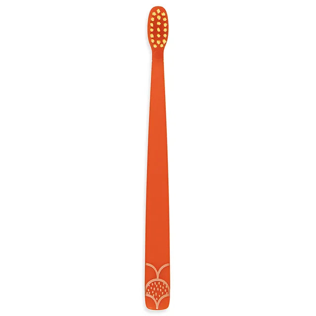 Flipper - Fun Animal Toothbrush With Holder for Kids - Elephant (Colour May Vary)