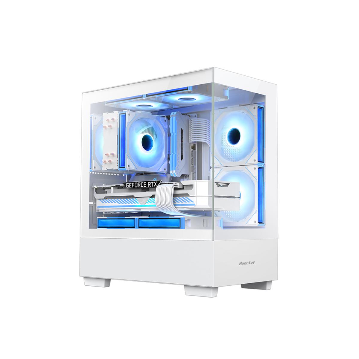 Huntkey G35 Gaming Case - Sleek White Design, Powerful Performance