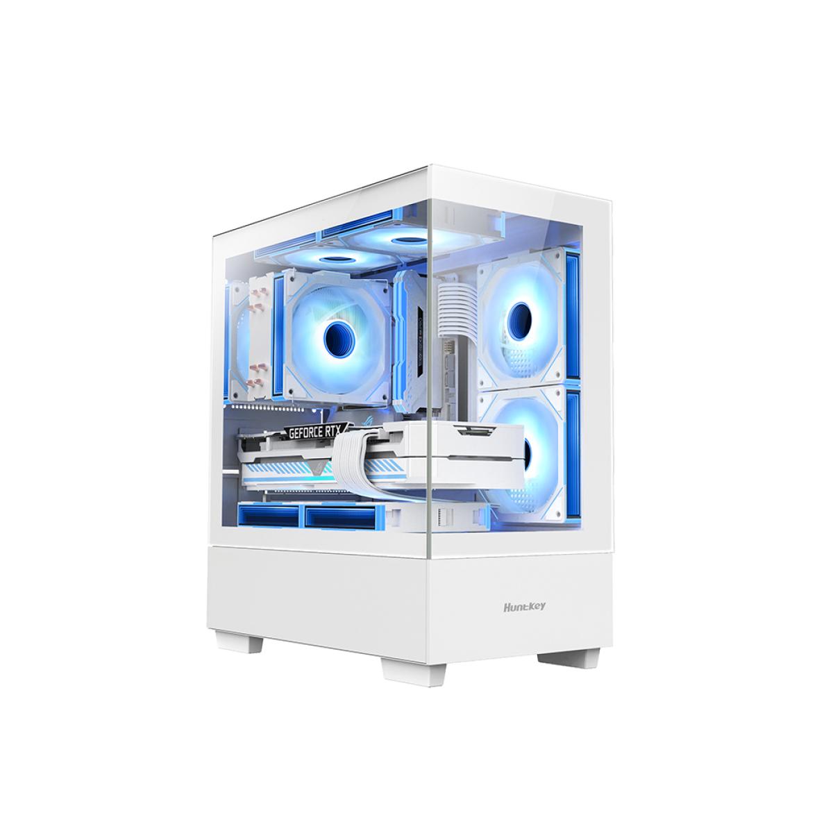 Huntkey G35 Gaming Case - Sleek White Design, Powerful Performance