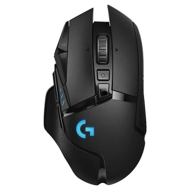 Logitech G502 Lightspeed Wireless Gaming Mouse with Hero 25K Sensor, PowerPlay Compatible, Tunable Weights and Lightsync RGB - Black – 910-005568