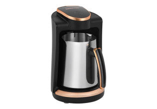 Geepas Turkish Coffee Maker 250ml with Touch Control, Heat-Resistant Cup & Auto Safety System 600W