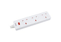 Geepas 3-Gang Extension Lead, 2990W, 5m Cable GES58141