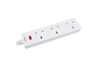 Geepas 3-Gang Extension Lead, 2990W, 5m Cable GES58141