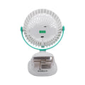 Geepas Rechargeable 2-in-1 Clip & Desk Fan, 36-LED Light, 7H Runtime, 1200mAh GF21137