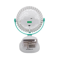 Geepas Rechargeable 2-in-1 Clip & Desk Fan, 36-LED Light, 7H Runtime, 1200mAh GF21137