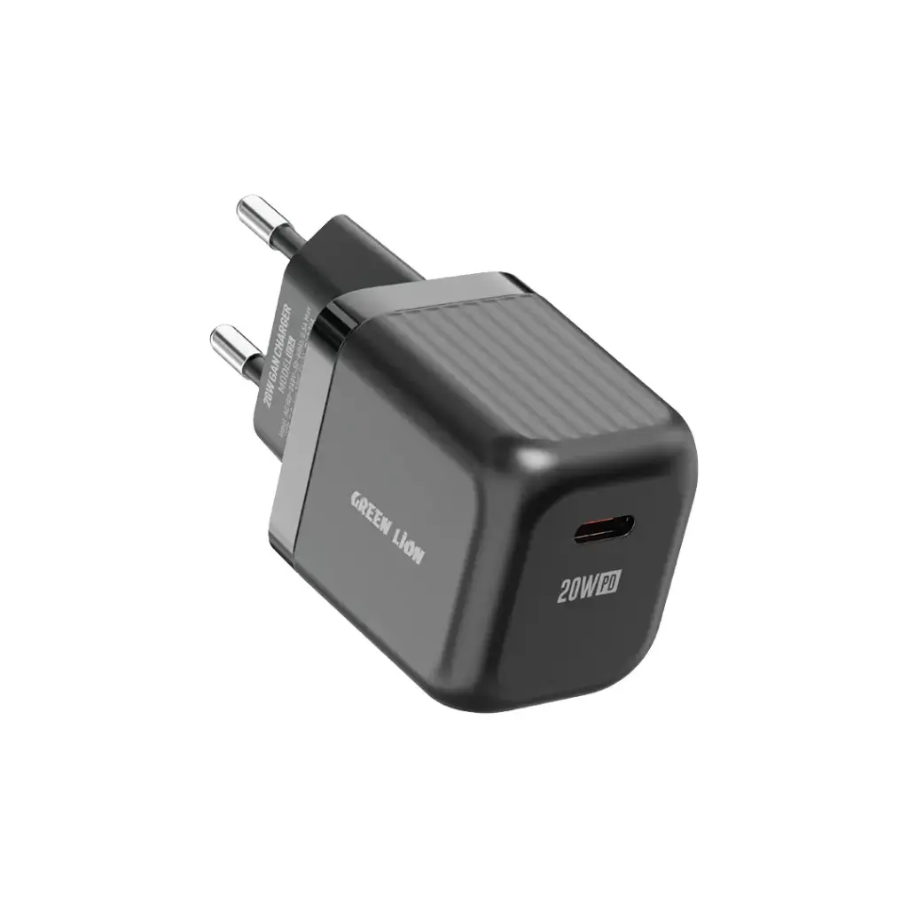 Green Lion 20W Compact GaN USB-C Charger + 1m USB-C Cable