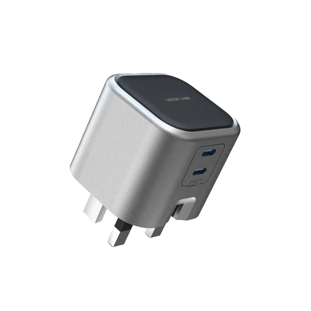 Green Lion GaN 45W Charger – Dual USB-C Fast Charging