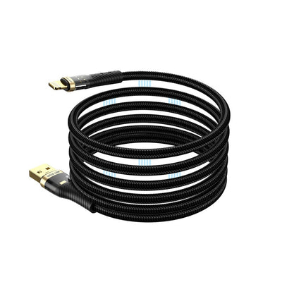 Green Lion Magnetic USB-A to Lightning Cable 1M – Black