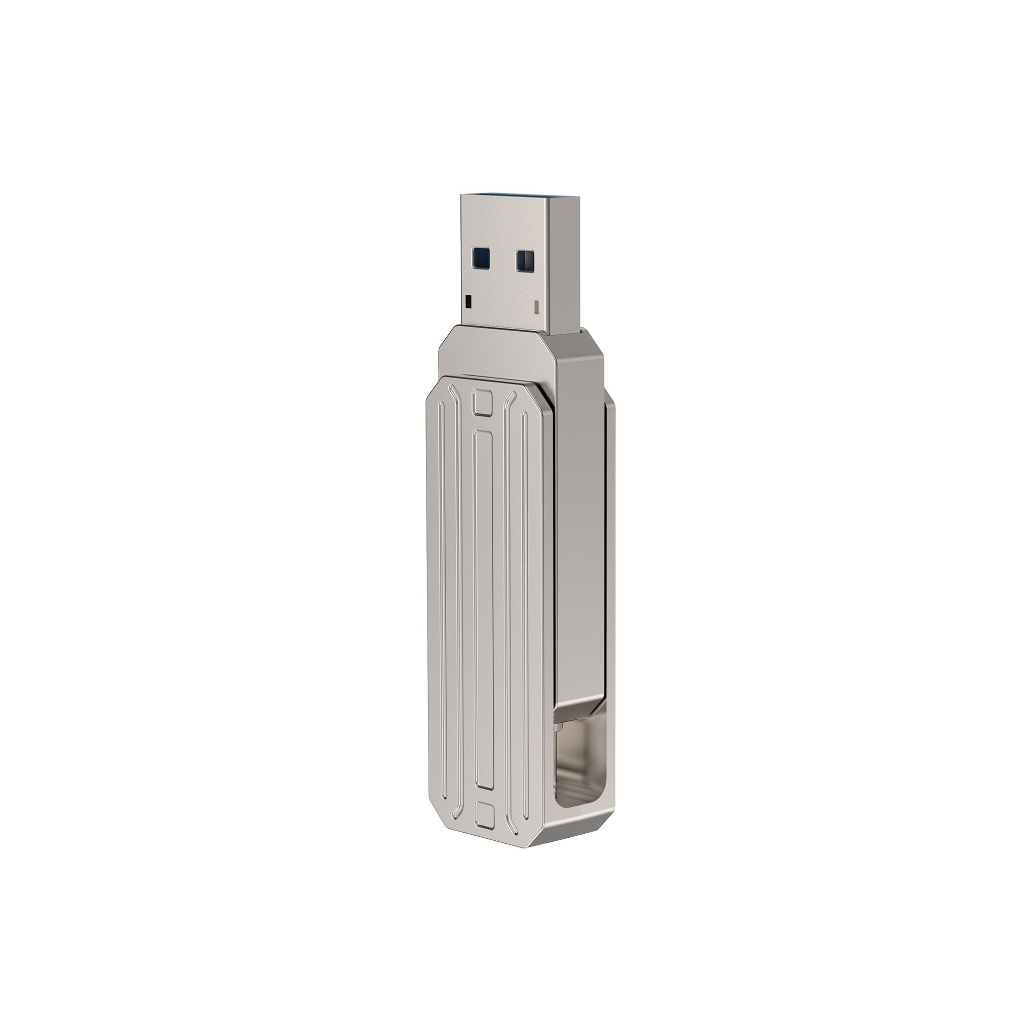 WIWU Infinite 2in1 USB3.2 Flash Drive 128GB Fast & Versatile - Silver