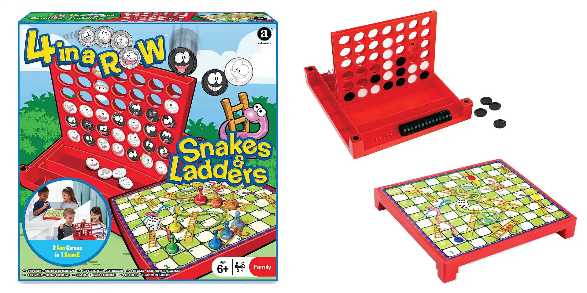 Ambassador – 4 in a Row & Snakes & Ladders Combo