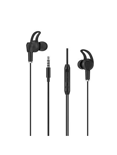 WiWU 3.5mm Audio Jack in-ear stereo wired earphone EB309 Stereo Sound Earbuds - Black