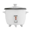 Geepas 300W 0.6L Multifunctional Rice Cooker with Steamer, White GRC1828