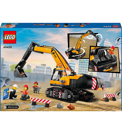 LEGO City Yellow Construction Excavator 60420 – 633 pcs