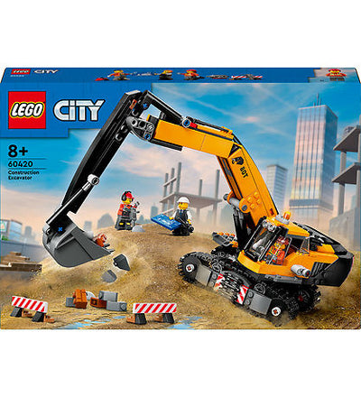LEGO City Yellow Construction Excavator 60420 – 633 pcs