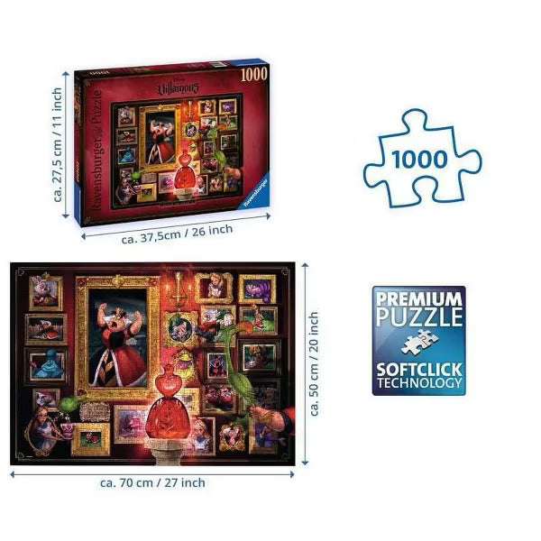 Ravensburger Disney Queen of Hearts 1000 Piece Jigsaw Puzzle for Adults
