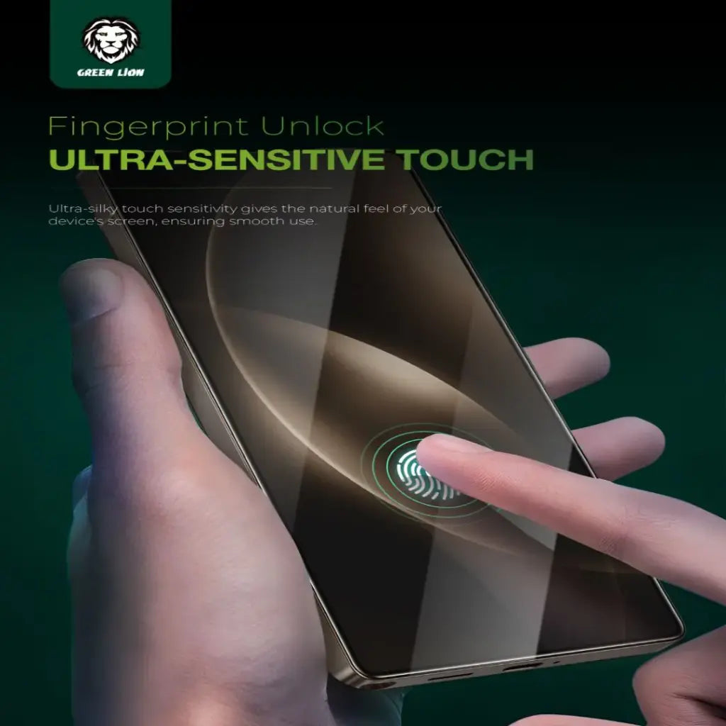 زجاج حماية 9H شفاف لهاتف Galaxy S25 Ultra من Green Lion