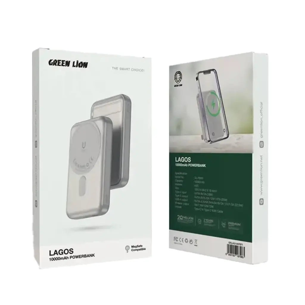 Green Lion LAGOS 10000mAh Wireless Powerbank with Stand & MagSafe