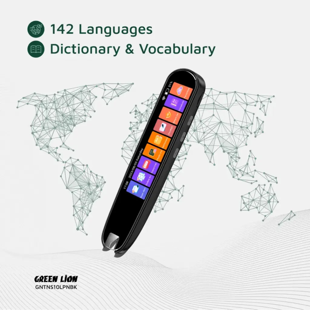 Green Lion Translation Pen with Touch Screen – 142 Languages