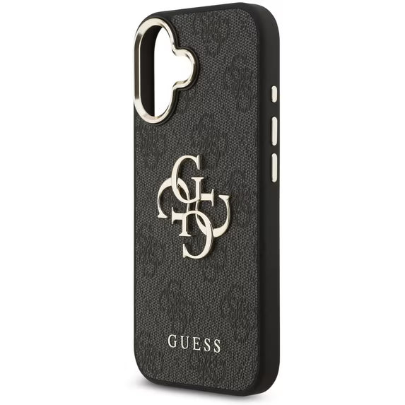 GUESS MagSafe 4G PU Leather Case for iPhone 17 - Black