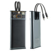 HAING H165 10000mAh Portable Power Bank with Built-In Lightning and USB-C Cables, LED Battery Display