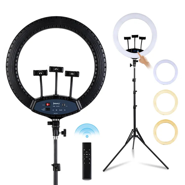 Jmary 19 inch LED Selfie Ring Light LCD Display Touch Screen Ring Light