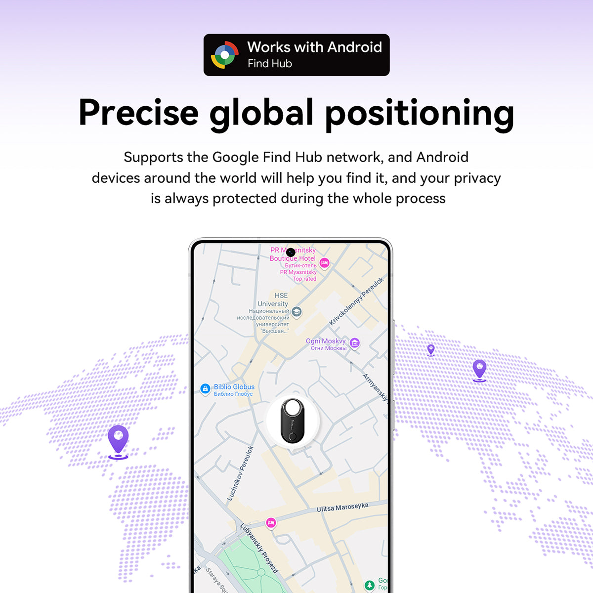 HOCO E98A Starry Anti-Lost Device – Google Find My Device Network