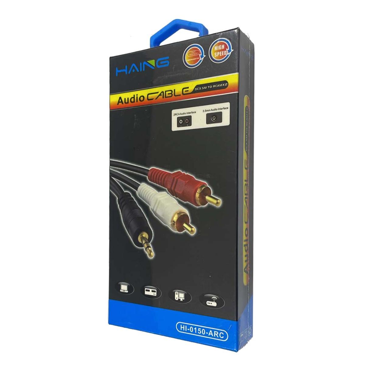 كابل الصوت هاينج HI-0150-ARC DC3.5M إلى RCA مزدوج – 3 متر