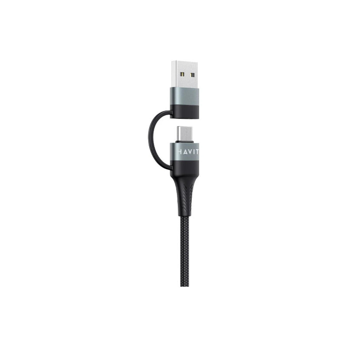 HAVIT CB6244 4-in-1 Multi Charging Cable – USB-A/C to C/Lightning