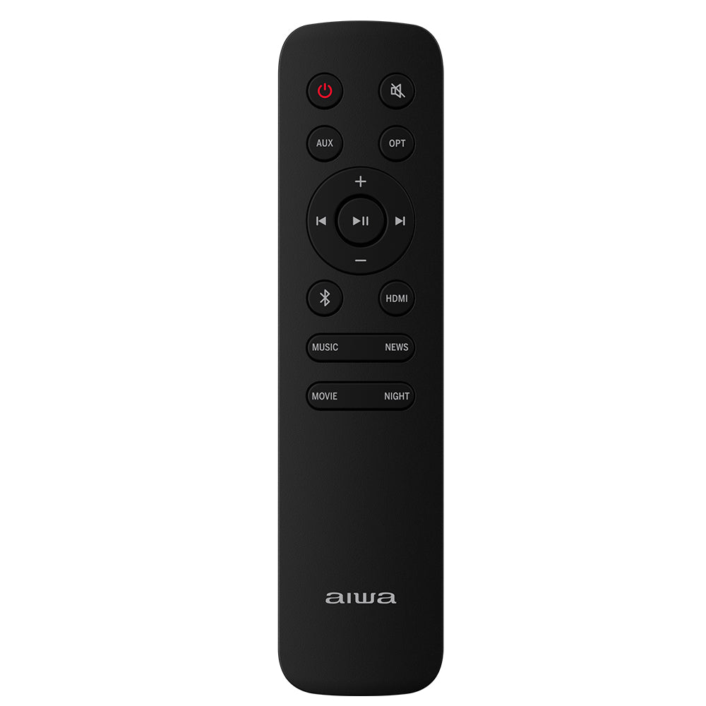 Aiwa HE-950BT Soundbar 2.0 CH – 60W RMS, Bluetooth 5.3, HDMI-ARC, Optical & USB, Ultra-Slim 45mm