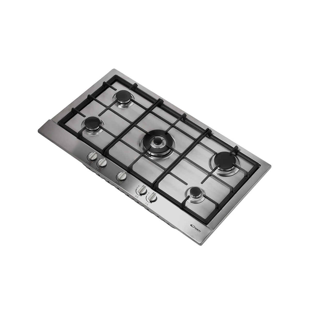 Conti Bi Hob 90cm, Gas, 5 Burners, Cast Iron – HGF 95003 IX