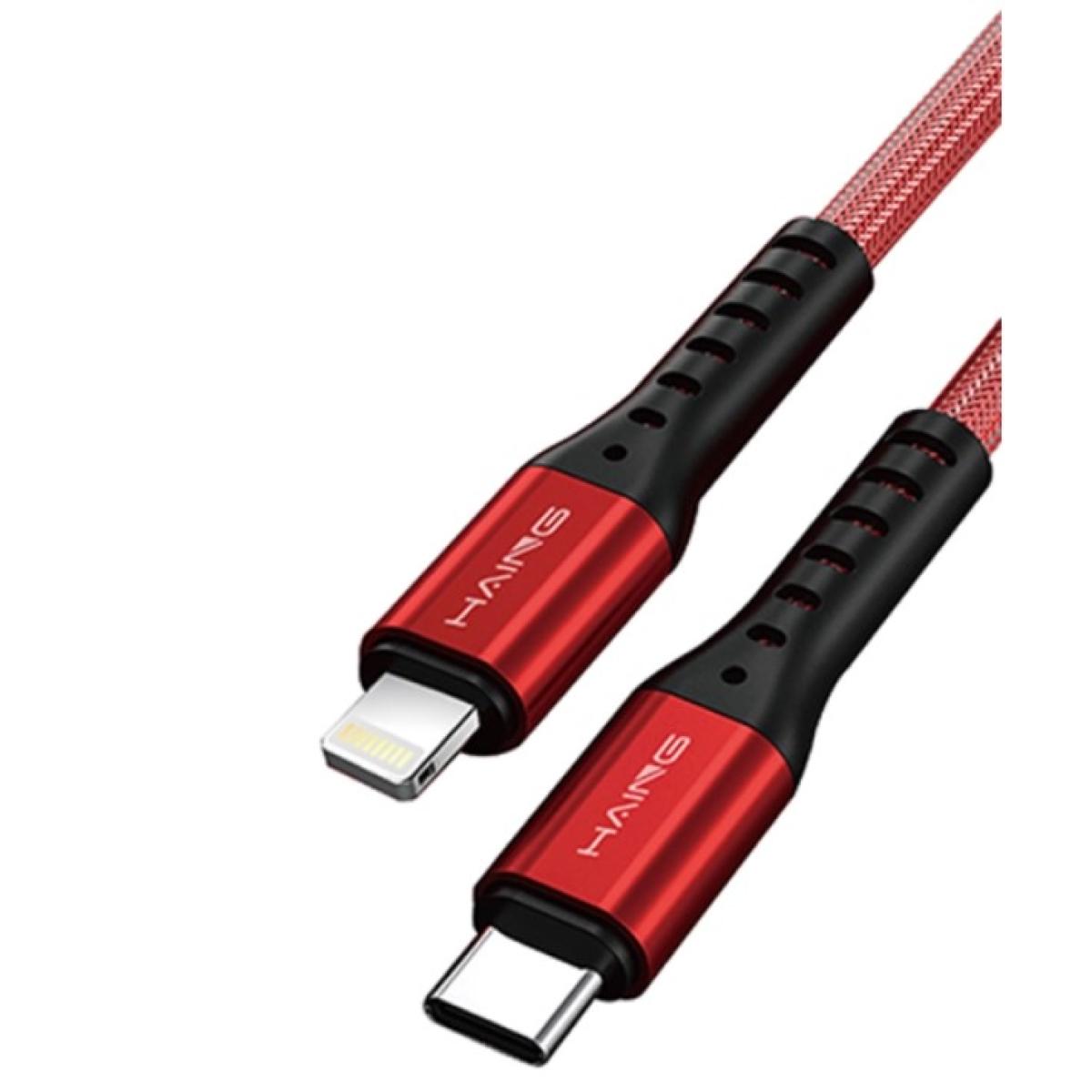 HAING Type-C to Lightning 20W Metal Braided Data Cable 2M