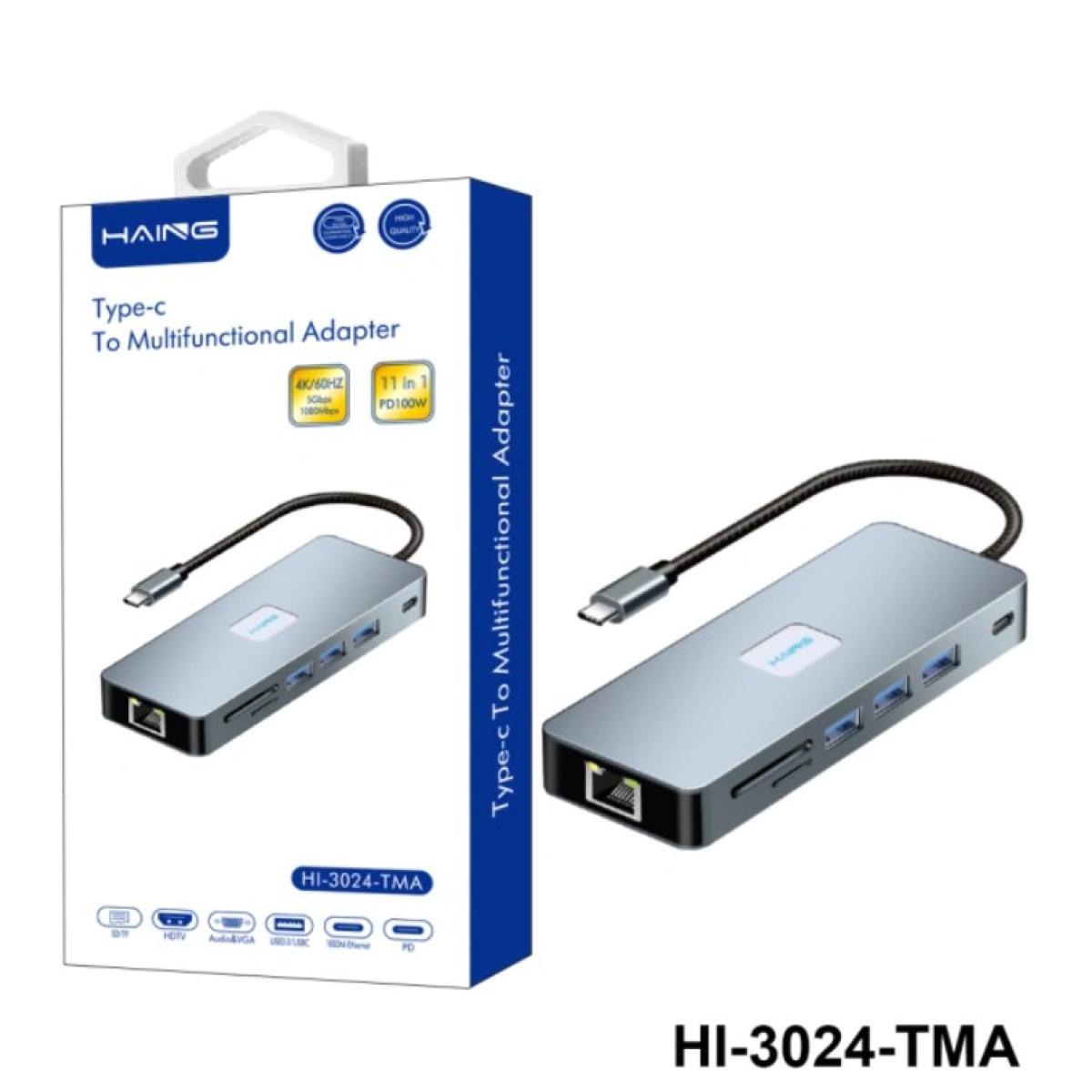 HAING HI-3024-TMA 11-in-1 Type-C Multifunction Hub