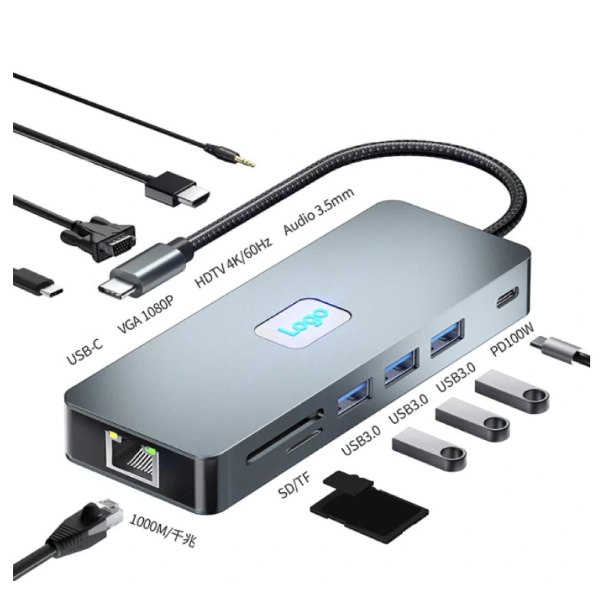 HAING HI-3024-TMA 11-in-1 Type-C Multifunction Hub