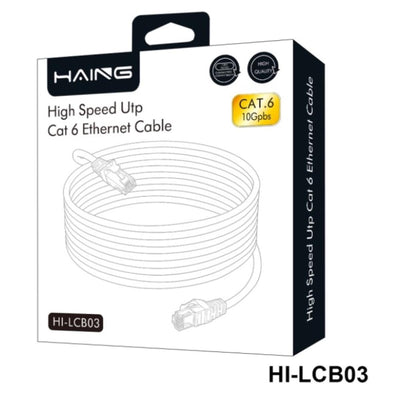 HAING HI-LCB03-10M Cat6 26 AWG 1 Gbps Ethernet Cable 10M