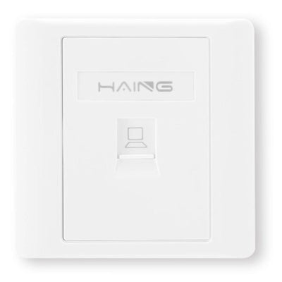 HAING HI-WP01 RJ45 Single Port Faceplate 8.6x8.6cm