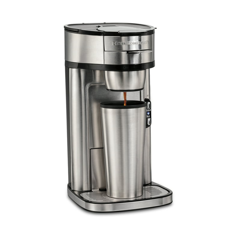 Hamilton Beach Scoop Single Serve Coffee Maker / Stainless Steel