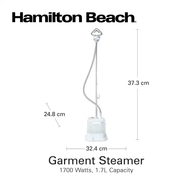 Hamilton Beach Iron HB Garment Steamer 1700W - White