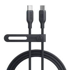 كابل Anker 544 USB-C إلى USB-C بطول 3 أقدام – سلك شحن سريع بقدرة 240 واط مصنوع من مواد حيوية لأجهزة اللابتوب والأجهزة اللوحية والهواتف