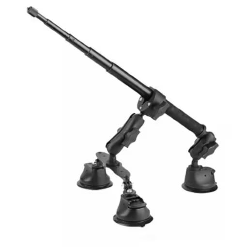 Insta360 X4/X3/X2 Car Mount - Suction Cup Holder with Adjustable Arm & Anti-Shake Design